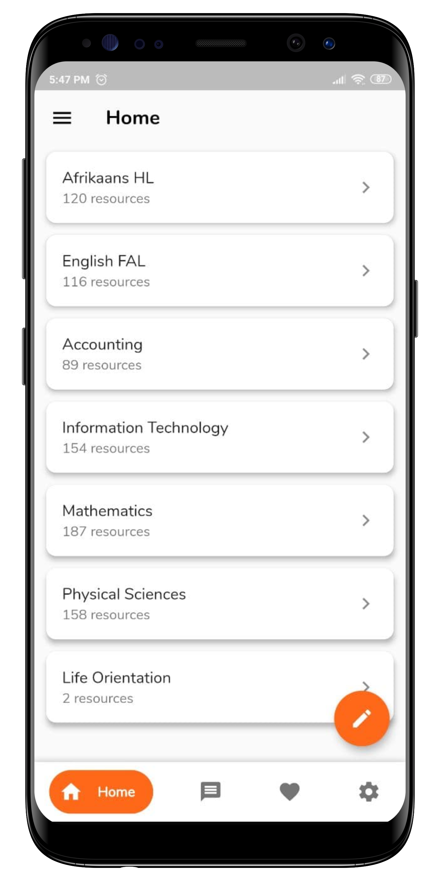Past Papers mobile app